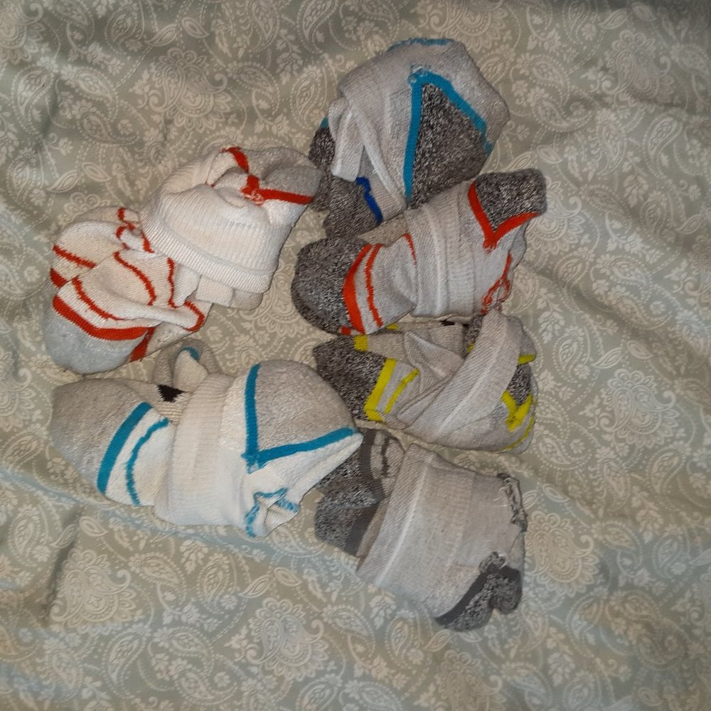 Mens 27ct Assorted Ankle Socks Size 9-12